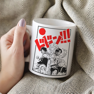 海贼王水杯路飞火拳艾斯兄弟陶瓷马克杯顶上战争动漫周边男生礼物