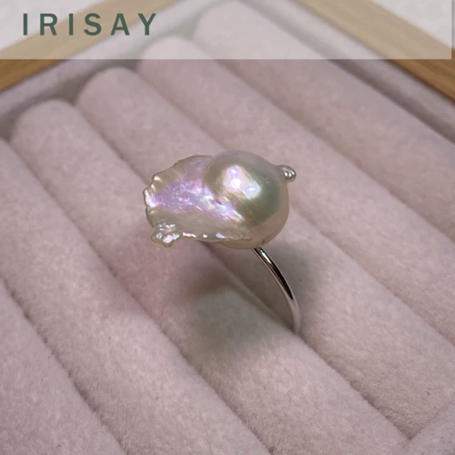 Красочное золото золотистого фиолетового кольца Bing Alien Pearl Baroque High Bamboo Festival Ring Ring Live Ring Circle