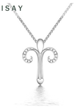 星座项链925银吊坠 闪钻银饰 白羊处女巨蟹天秤水瓶射手魔蝎狮子