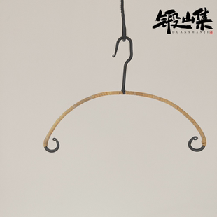 传统纯手工锻打工艺印度铁制衣架 饰挂钩 店铺陈列空间悬挂装