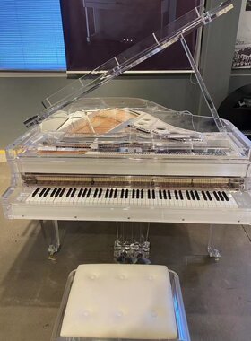 全新水晶三角钢琴透明钢琴订制系列