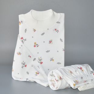 棉毛衫 女全棉内衣秋冬老式 裤 线衣裤 100%纯棉秋衣秋裤 秋衣套装 套装