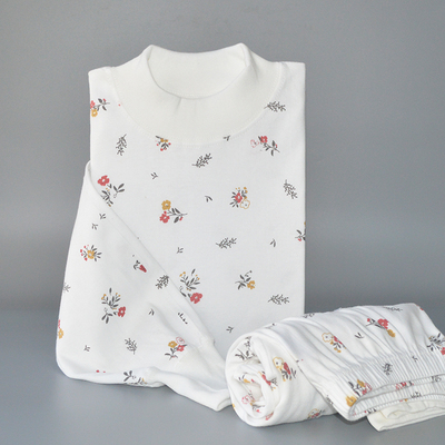 100%纯棉女秋衣秋裤全棉线衣线裤