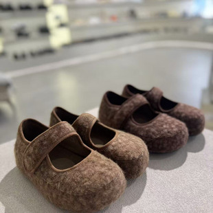 8527MT102 厚底显瘦女鞋 2025秋冬新品 玛丽珍毛毛鞋