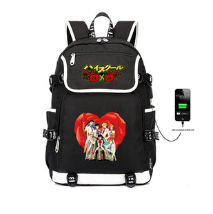 恶魔高中D×D 动漫周边USB韩版牛津布双肩包学生书包男女旅行包