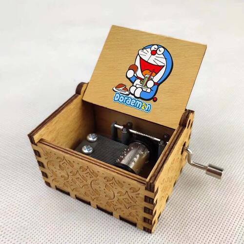 动漫哆啦A梦卡通周边八音盒创意生日礼物木质音乐盒定制