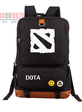 dota2书包刀塔双肩包学生书包帆布包电脑包刀塔游戏背包休闲