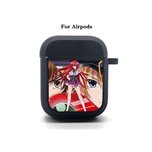 卡通耳机套 动漫恶魔高中AirPods2蓝牙耳机套印花硅胶保护壳