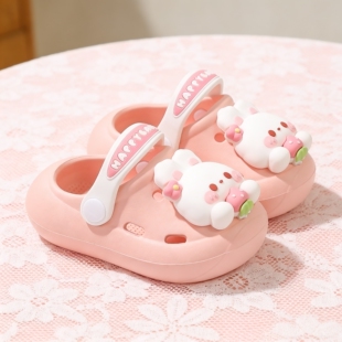 宝宝拖鞋兔子儿童洞洞鞋男宝夏季外穿婴儿女宝防滑幼儿一岁半室内