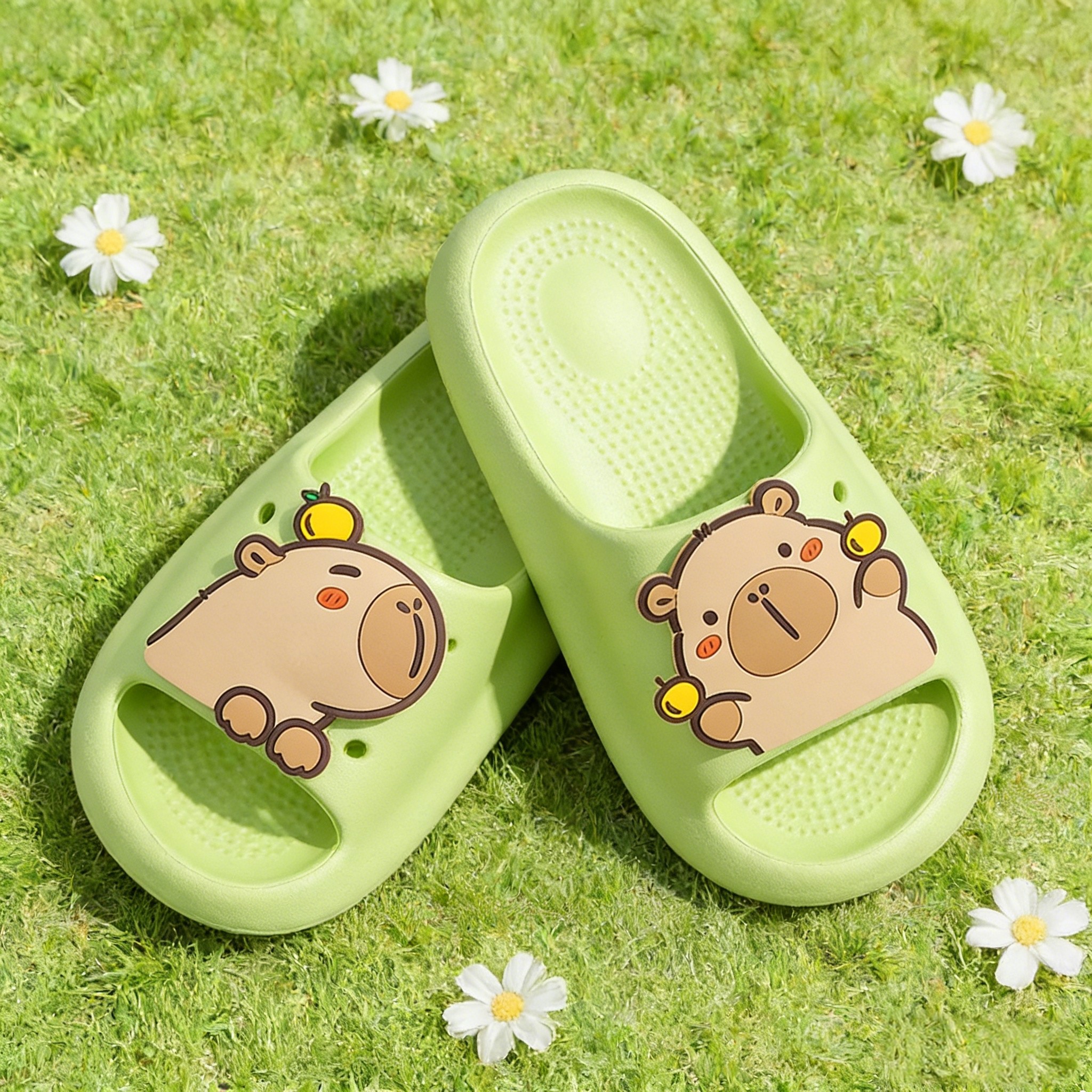 卡皮巴拉儿童拖鞋女童男童女孩防滑卡通可爱夏季洗澡亲子居家凉拖,童鞋/婴儿鞋/亲子鞋,儿童凉拖鞋,淘宝优惠券,粉丝福利购,淘宝优惠卷