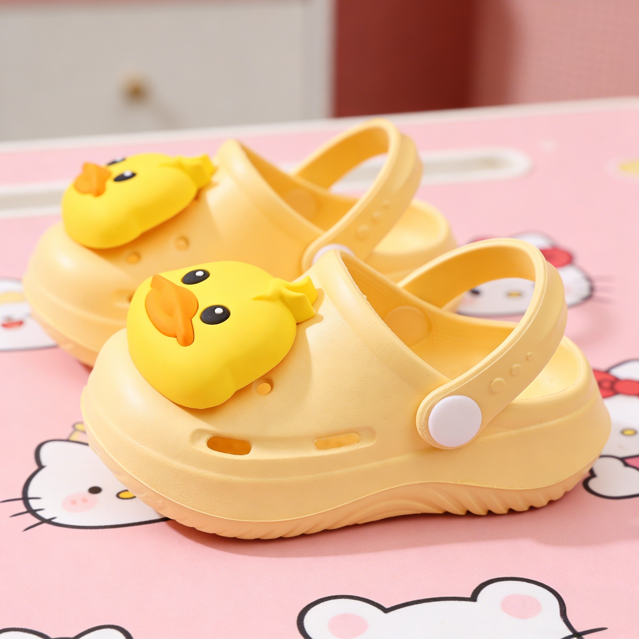 小鸭子儿童拖鞋男童女童女孩防滑夏季室内洗澡卡通亲子居家凉拖,童鞋/婴儿鞋/亲子鞋,儿童凉拖鞋,淘宝优惠券,粉丝福利购,淘宝优惠卷