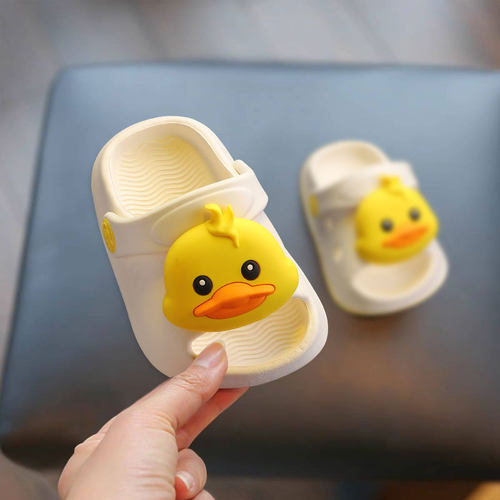 小黄鸭宝宝拖鞋2025新款男童夏儿童室内婴儿幼儿凉拖防滑女童凉鞋