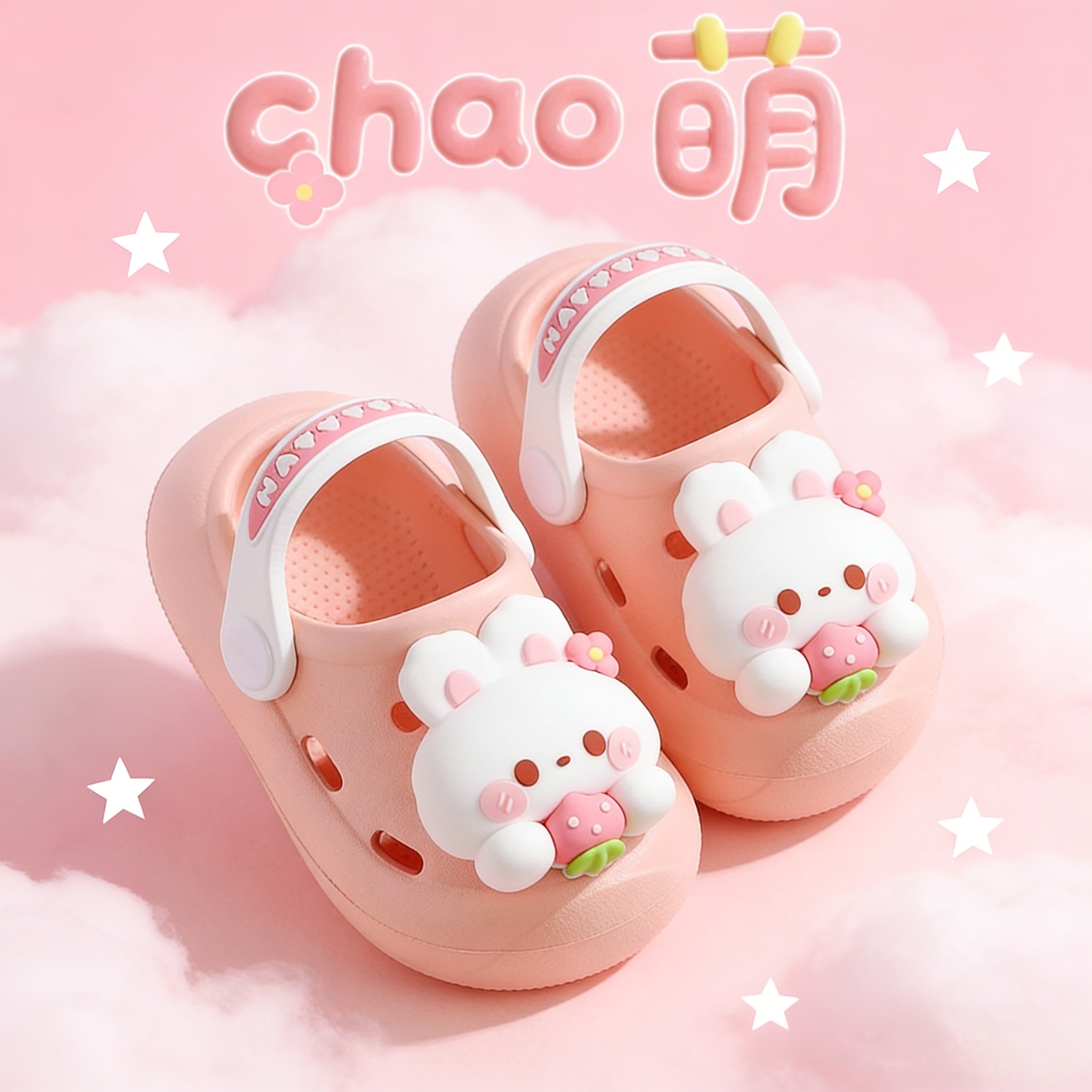 小兔子宝宝拖鞋儿童洞洞鞋男宝夏季外穿婴儿女宝防滑幼儿室内eva,童鞋/婴儿鞋/亲子鞋,儿童洞洞鞋,淘宝优惠券,粉丝福利购,淘宝优惠卷