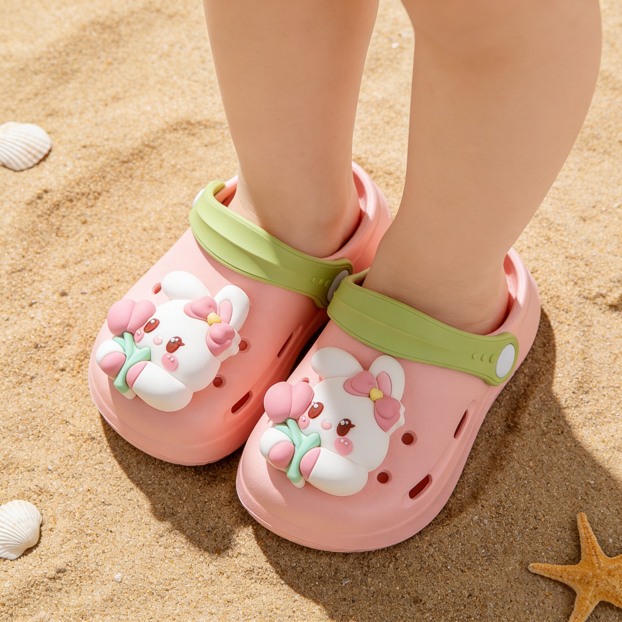 草莓兔儿童拖鞋男女童女孩防滑夏季室内洗澡可爱卡通家居沙滩凉拖,童鞋/婴儿鞋/亲子鞋,儿童凉拖鞋,淘宝优惠券,粉丝福利购,淘宝优惠卷