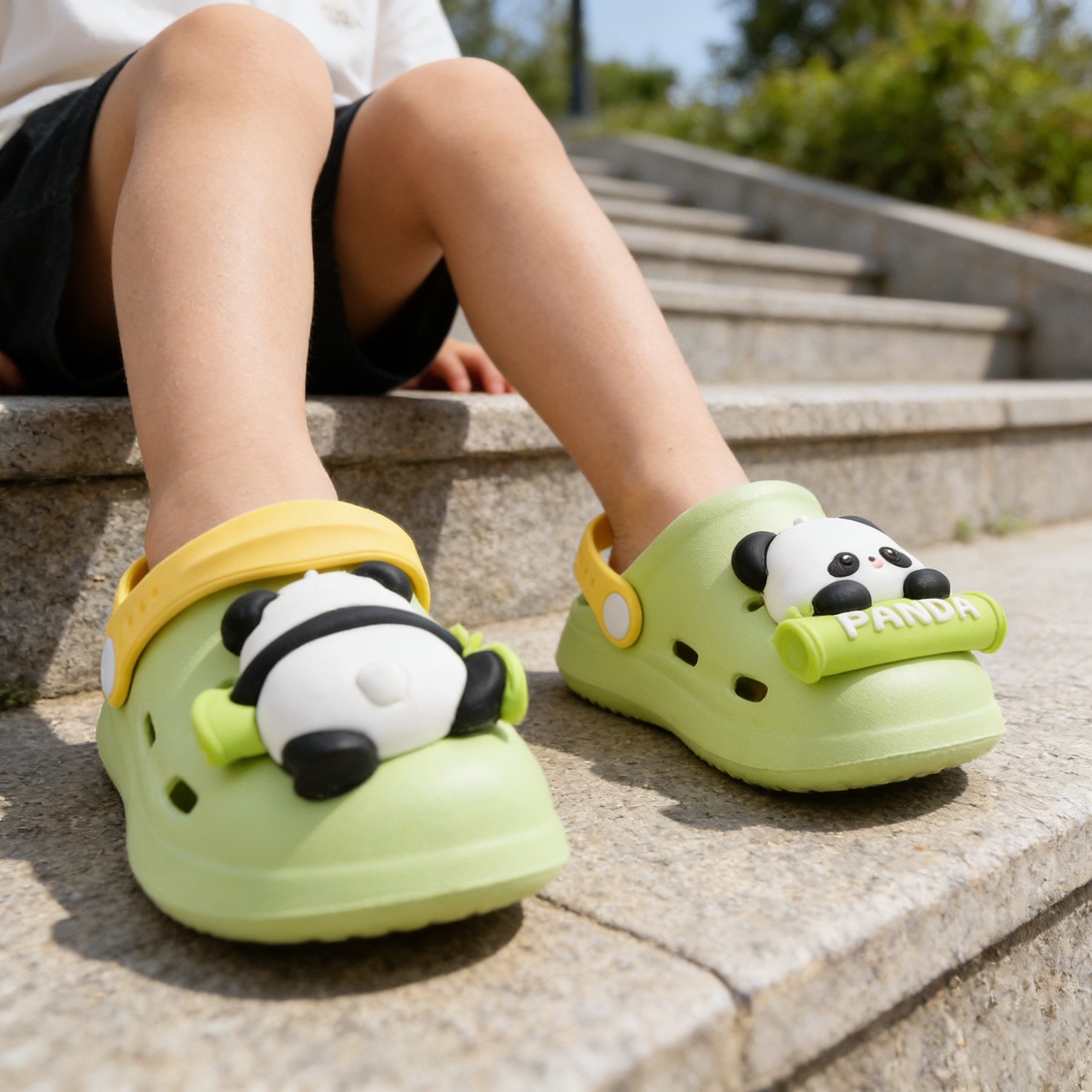 大熊猫儿童拖鞋男女童女孩防滑夏季室内洗澡可爱卡通家居沙滩凉拖,童鞋/婴儿鞋/亲子鞋,儿童凉拖鞋,淘宝优惠券,粉丝福利购,淘宝优惠卷