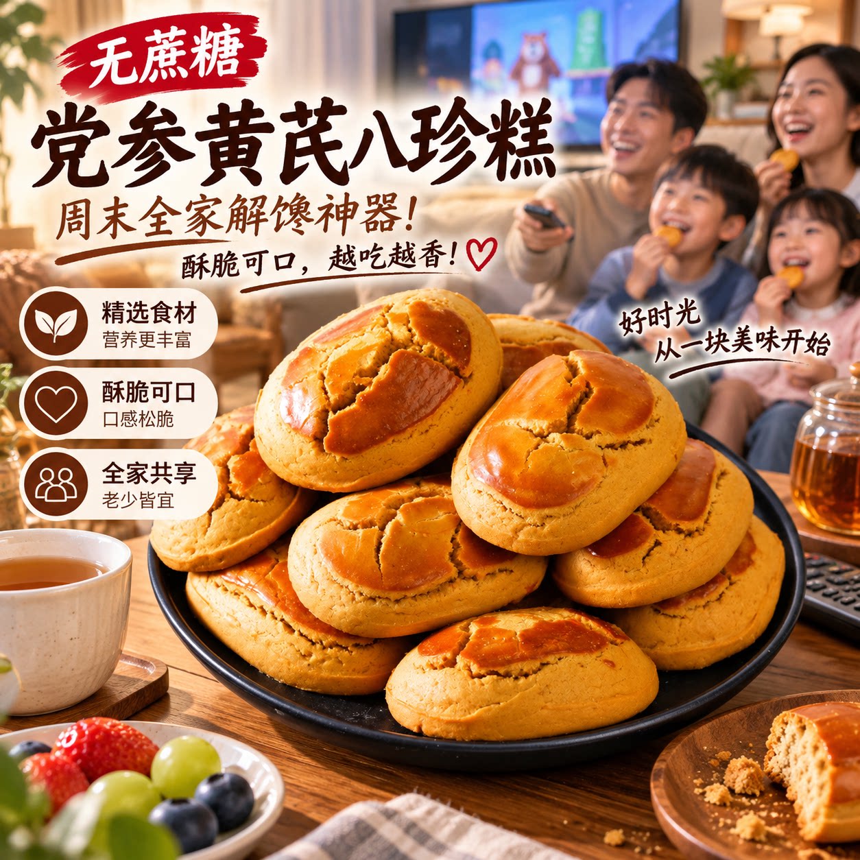 周末零食无蔗糖猴头菇黄芪党参图片