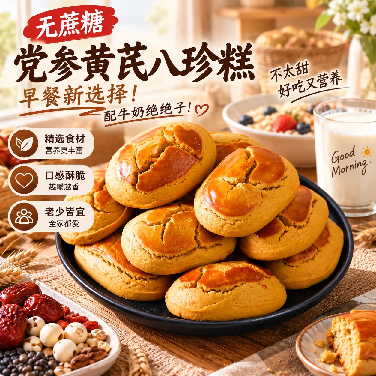 减早餐脂无蔗糖猴头菇黄芪党参图片