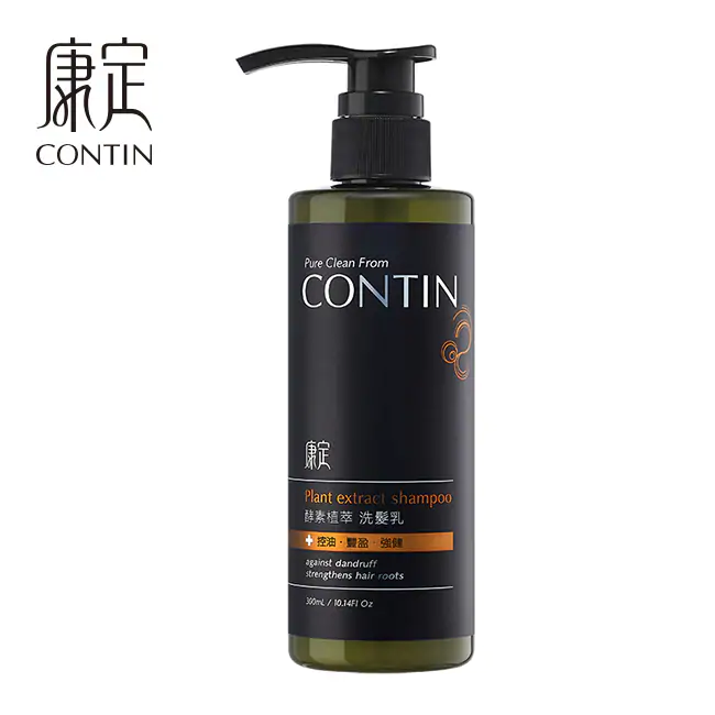 台湾代购包邮~contin康定酵素植萃洗发乳300ml 大蒜洗发水