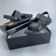 Черные босоножки, из натуральной кожи