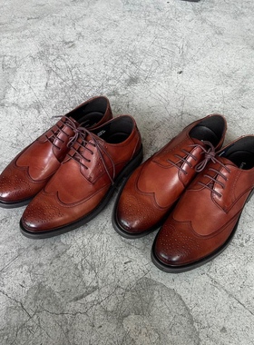 D家16年老店 欧美风商务男皮鞋牛皮英伦上班皮鞋 瑕疵处理价01033
