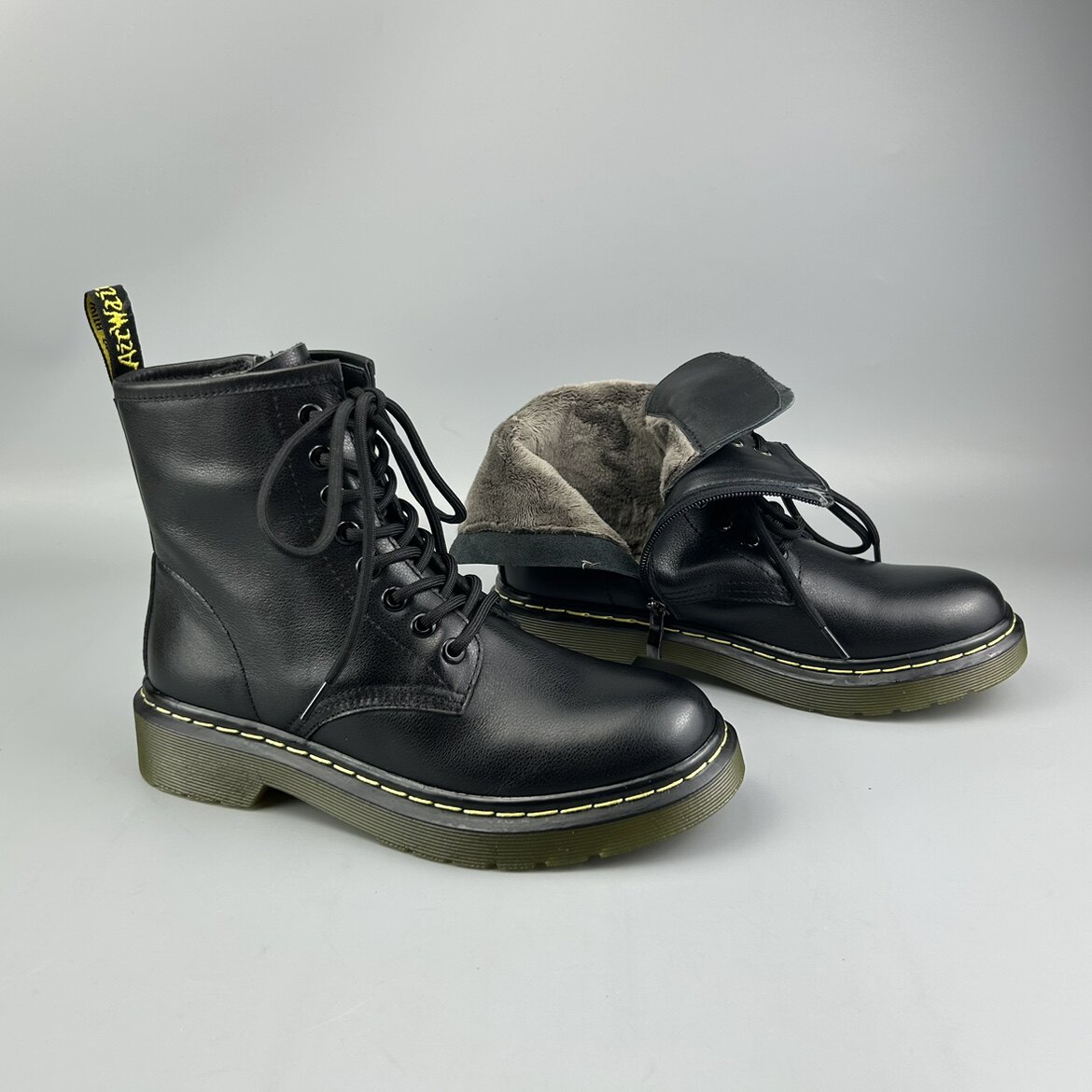 D家16年老店 秋冬保暖绒里拉链牛皮女短靴牛津底皮靴马丁靴6885RL,女鞋,马丁靴,淘宝优惠券,粉丝福利购,淘宝优惠卷