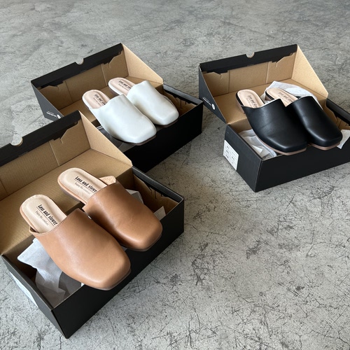 包头皮拖女半拖真皮穆勒鞋好穿