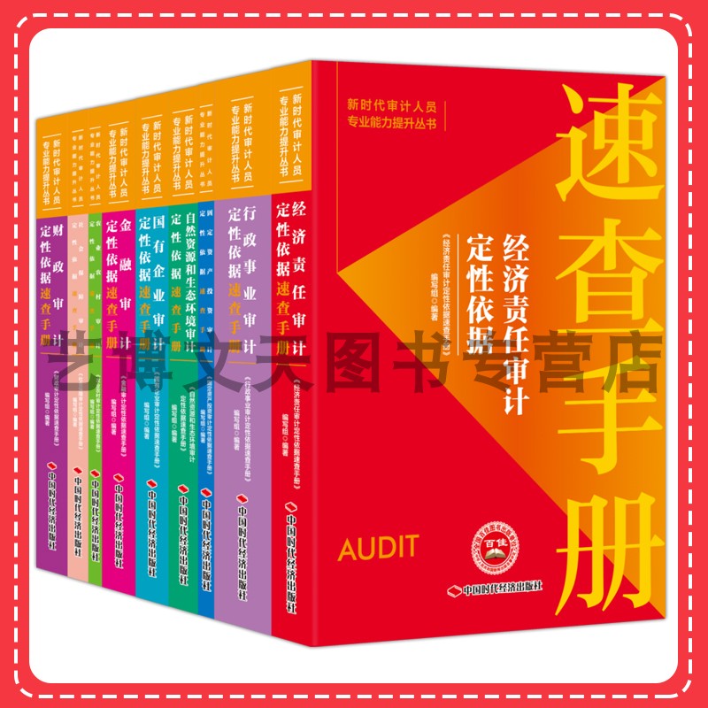 经济责任国有企业金融自然资源社会保障固定资产投资农业农村行政事业财政审计定性依据速查手册新时代审计人员专业能力提升丛书
