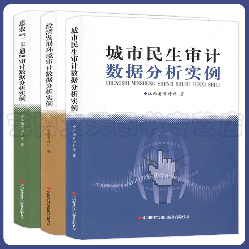 套装3本城市民生+惠农“一卡通”+经济发展环境审计数据分析实例江西省审计厅中国时代经济出版社