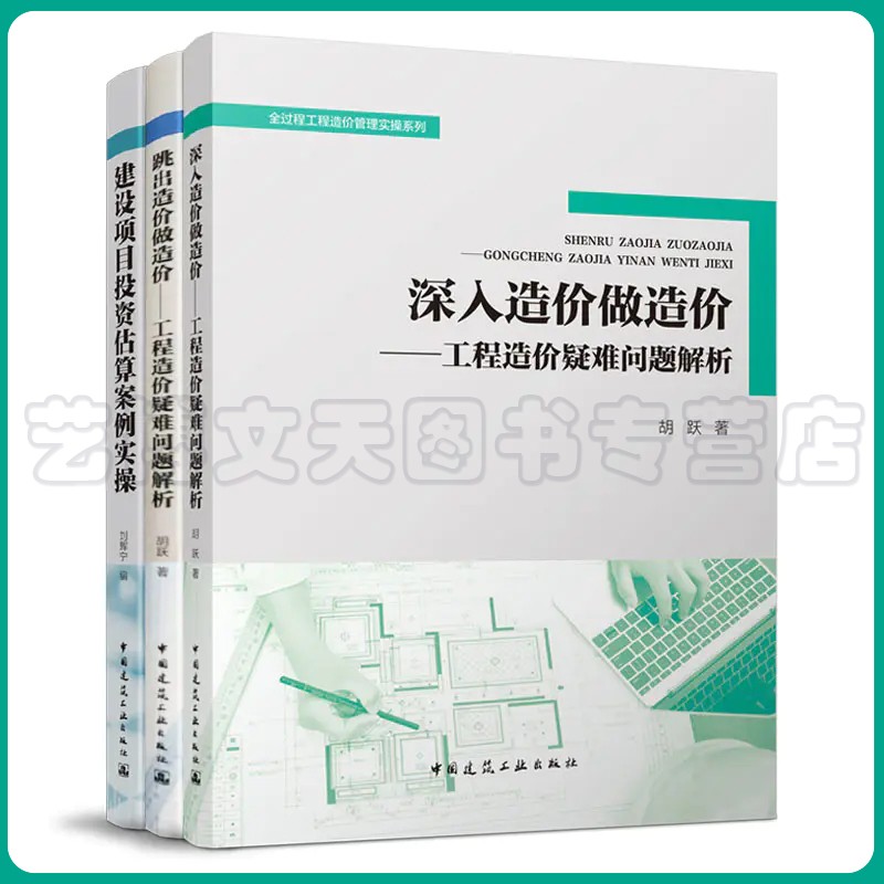 三本套 全过程工程造价管理实操系列 深入造价做造价+跳出造价做造价——工程造价疑难问题解析+建设项目投资估算案例实操