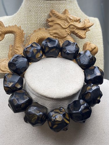 越南雷击天然沉香1.8合香珠随型香味好292