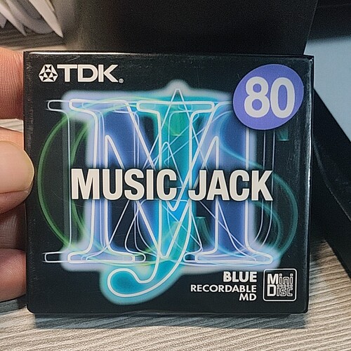 TDK东电化MD-MUSIC JACK 80分钟 MD碟空白盘 型号MD-MJ80BN