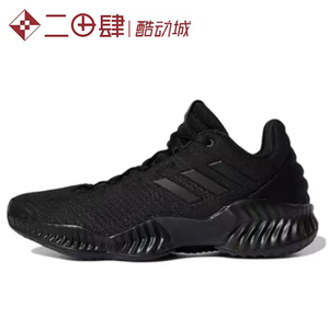 #阿迪达斯 Adidas Pro Bounce 2018 Low 篮球鞋 黑武士 FW0905