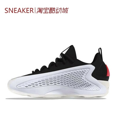 #阿迪达斯 Adidas AE1 耐磨 低帮 篮球鞋 男款 白红黑 JQ6140
