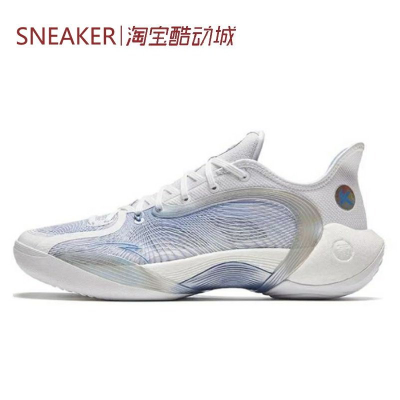 秋 Anta 安踏 三分雨2代 篮球鞋 低帮 减震 白蓝 912421602-4