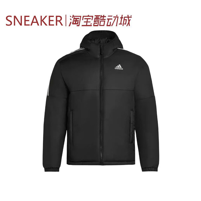 #阿迪达斯 adidas ESSENTIALS 运动棉服 男款 黑色 KF6755