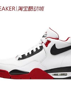 #耐克 Nike Flight Legacy 中帮 复古篮球鞋 红白 BQ4212-100