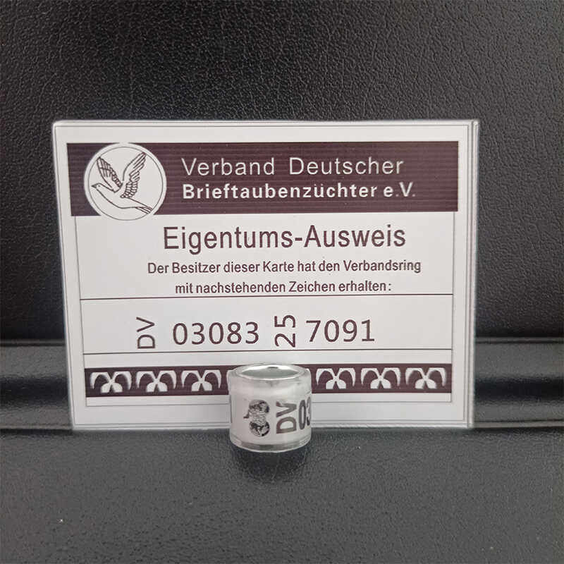 2025年荷兰圆环带证信鸽足环外籍脚环外国信鸽用品用具鸽子环脚环