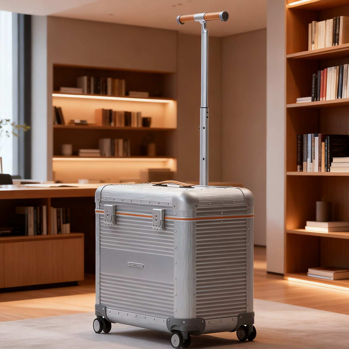 铝镁合金行李箱17寸大容量万向轮