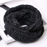 Удерживающий тепло шерстяной зимний шарф для влюбленных для школьников подходит для мужчин и женщин, трикотажный шарф-платок, в корейском стиле, с защитой шеи, увеличенная толщина