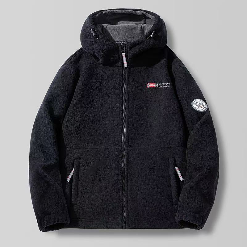 秋冬保暖摇粒绒抓绒衣外套潮