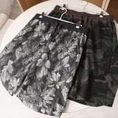 五分裤 外贸尾货 男 夏季 休闲迷彩短裤 大货剩余 客供针织纯棉毛圈