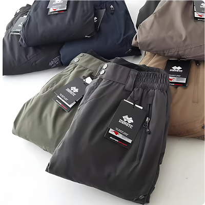 冬加绒加厚保暖直筒抗寒休闲长裤