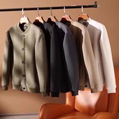 一件能过冬 加绒加厚防风保暖羊羔绒外套宽松复古棒球领夹克男女