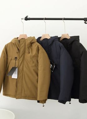 户外牛货！P棉填充！秋冬季男士防风防水连帽棉服外套 17379