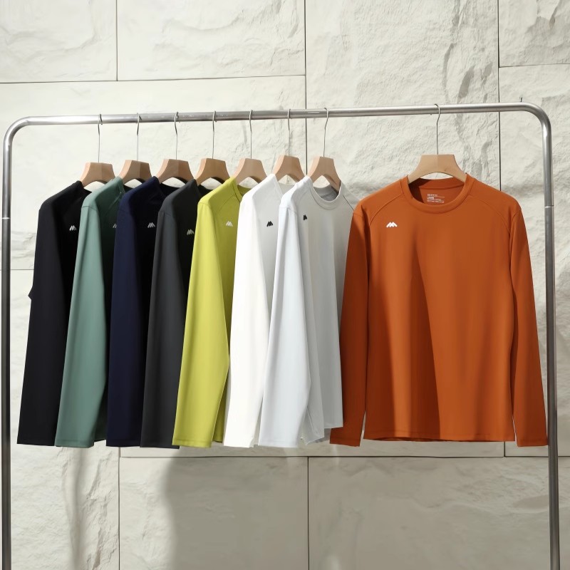 排汗休闲运动透气圆领打底衫