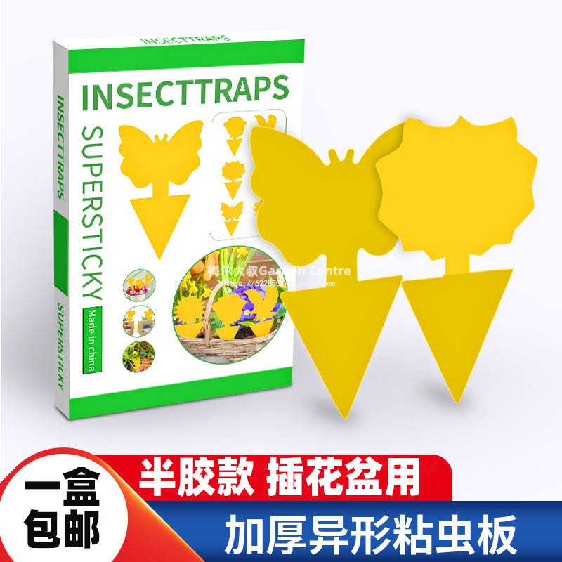 粘虫板物理治虫创意小型插花盆用