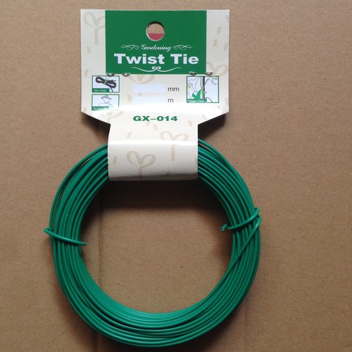 园艺包塑铁丝手工花架造型爬藤粗铁扎丝扎线15米定型花艺包邮