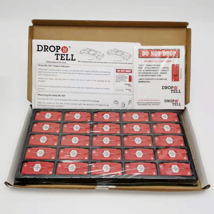 货物运输防震动防损drop n tell防撞美国原装进口正品指显示标签
