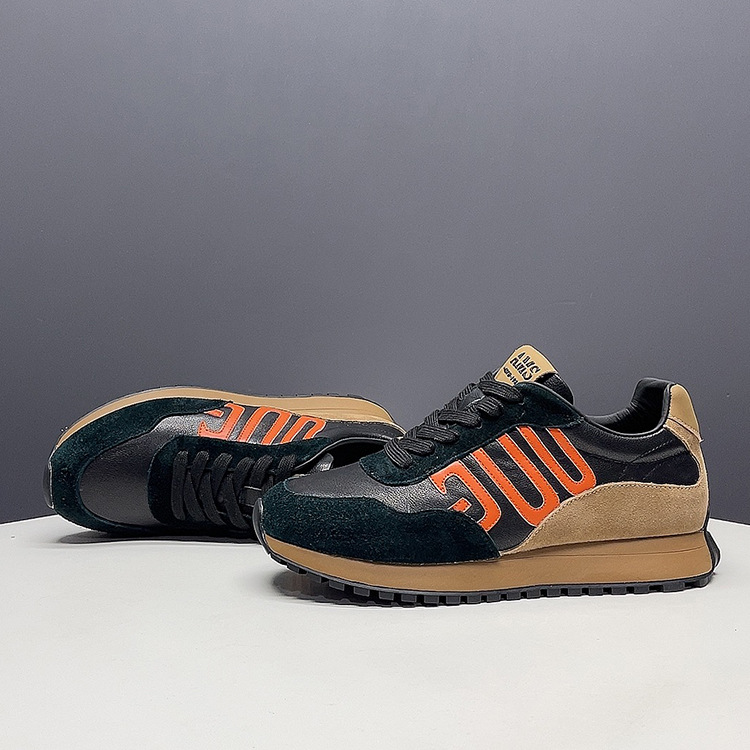 秋冬新款德训鞋男士真皮阿甘运动休闲鞋高档男鞋轻便舒适百搭潮鞋