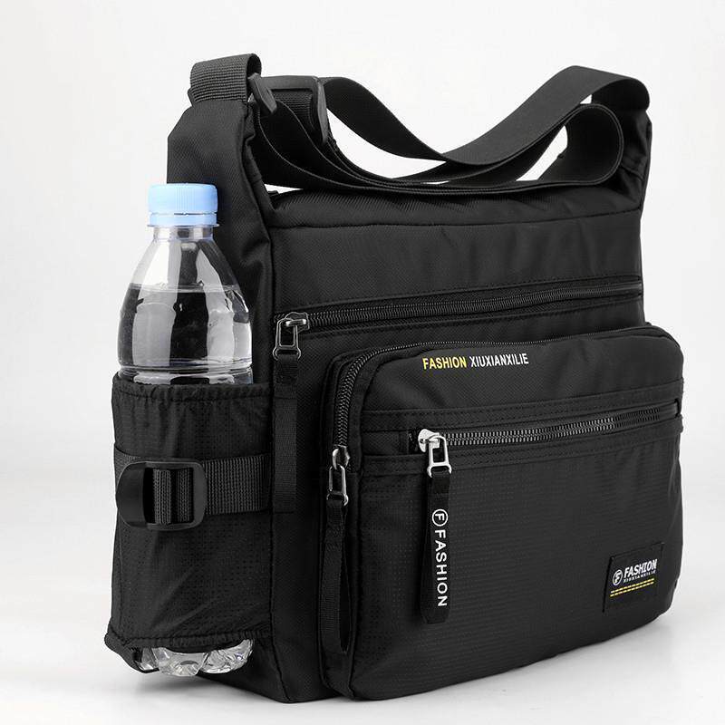 商务单肩包男包牛津布包斜挎包公文包大容量男双肩包